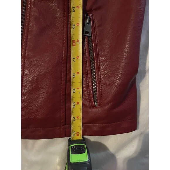 NWT-MSRP $148: Levi’s Red, Fully Lined, Leather Look & Feel, Woman’s Jacket. LG - Picture 9 of 9